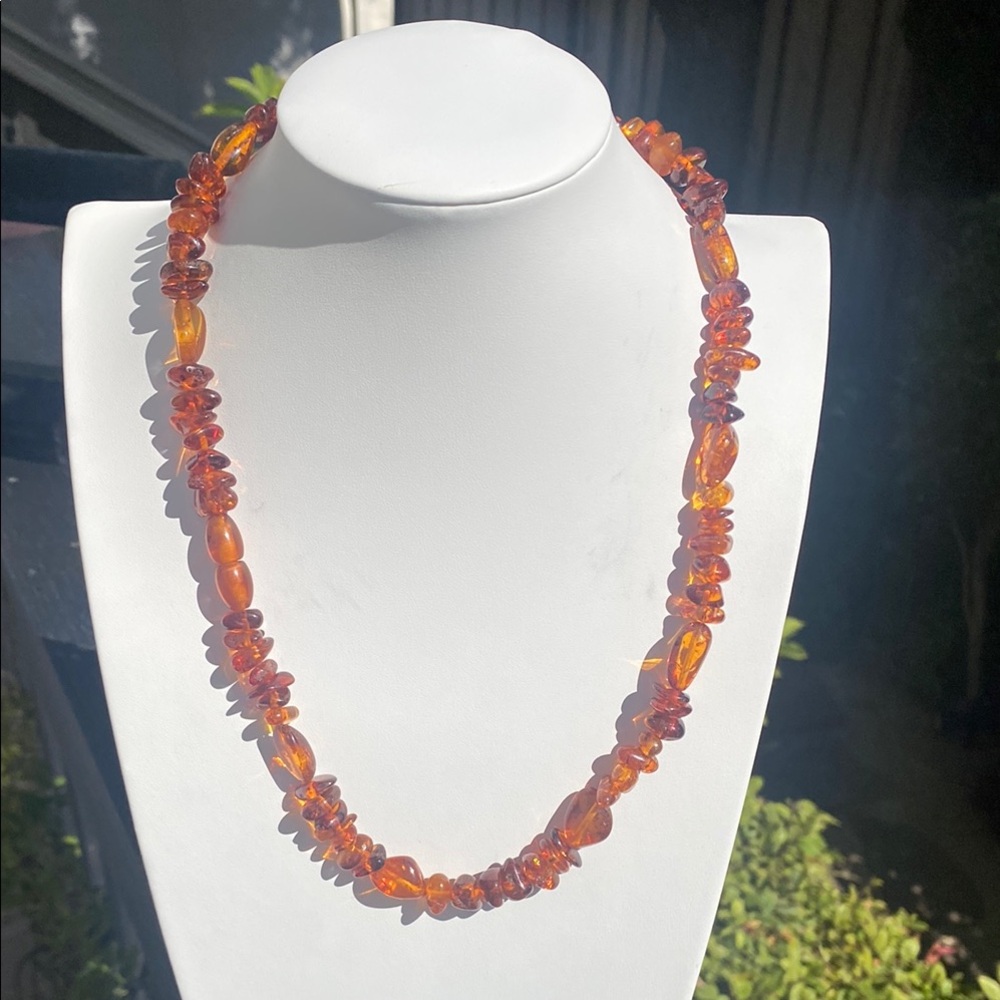 Baltic Amber beads 22 inches - perfect for making a necklace.